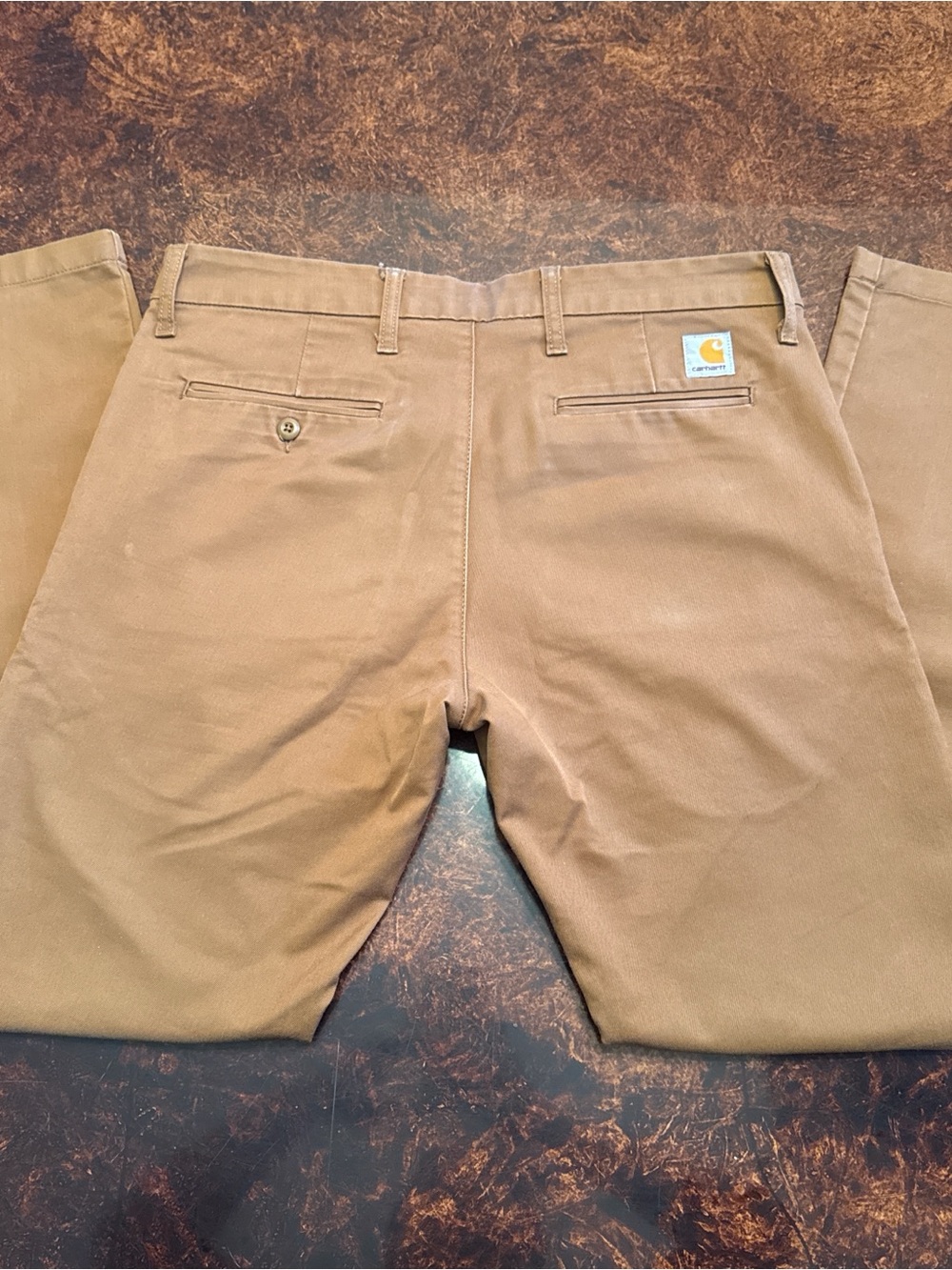 Carhartt Men's Tan Straight-Leg Chinos
